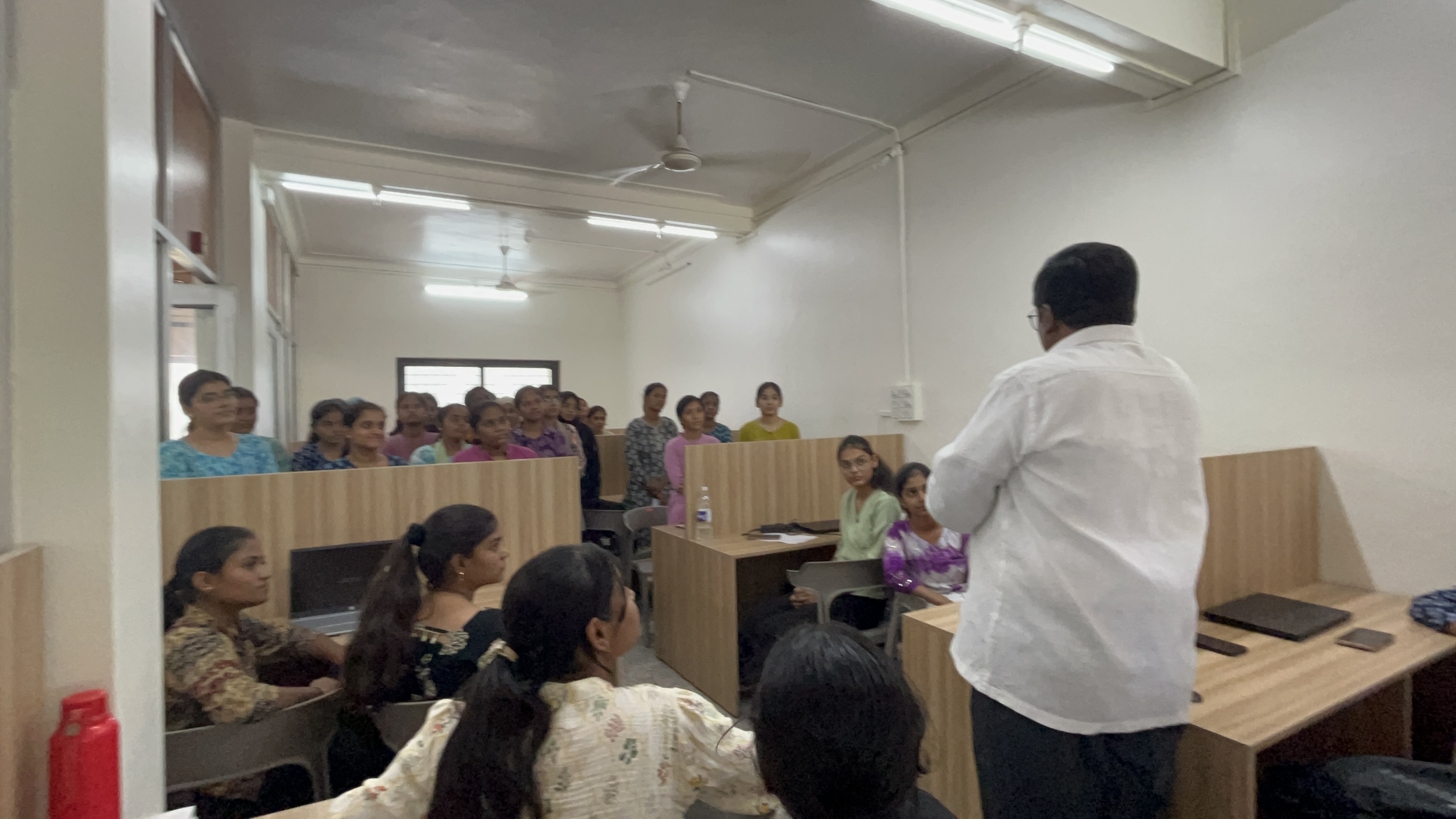 Students attending the programme orientation at the Chatake Innoworks learning centre