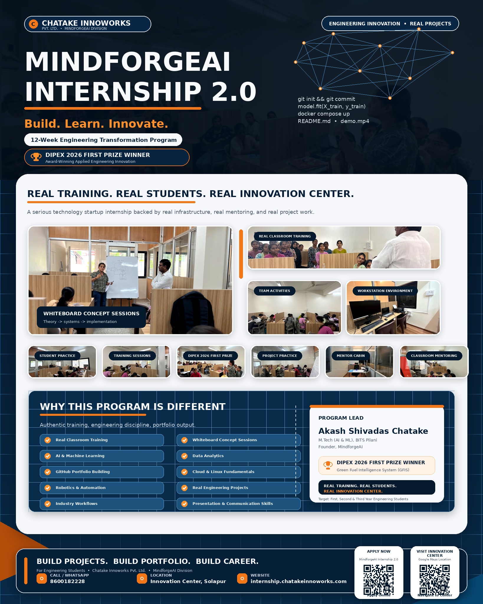 MindforgeAI Internship 2.0 poster